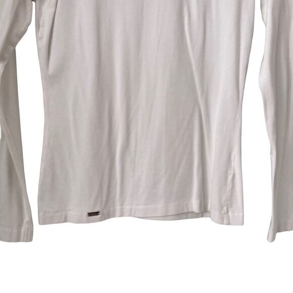 La Perla White Round neck Long Sleeve Top in Size Small - Picture 4 of 8